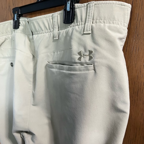 Men’s Under Armour Match Play Pants - khaki/size 40/32 - Picture 4 of 5